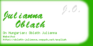 julianna oblath business card